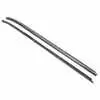 1972 Pontiac Firebird Outer Felt Window Sweep Belt with Round Chrome Bead - Pair