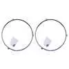 1973-1980 Chevrolet Suburban Pair of  7" Round Headlight Retaining Ring Kit with Screws - Stainless Steel - Measurements: 7