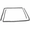1976 Ford Bronco Upper Door Seal Weatherstrip Kit with Molded Ends - Pair - Left and Right Side