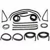 1976 Ford F150 Pickup Truck Glass Run Window Channel & Felt Sweep Belt & Door Seal Kit