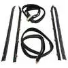 1977 GMC Suburban Inner & Outer Front Door Window Felt Sweep Belt & Glass Run Channel Weatherstrip Kit