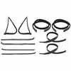 1979 Ford F350 Pickup Front Sweep Belt & Glass Run Window Channel & Vent Seal - 10 Piece Kit - Driver and Passenger 