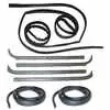 1980 Ford Bronco Sweep Belt & Glass Run Window Channel & Door Seal - 8 Piece Kit - Driver and Passenger Side