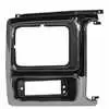 1980 Ford F250 Pickup Headlight Door Chrome with Black Insert - Right Side