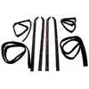 1981-1993 Dodge Ram 3500 Pickup Truck Window Glass Run Channel & Felt Sweep Belt Kit