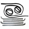1981 Ford F250 Pickup Inner & Outer Felt Window Sweep Belt - 6 Piece Kit - Driver and Passenger Side