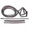 1981 Jeep Scrambler Sweep Belt & Glass Run Window Channel & Door Seal Kit - Right Side