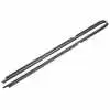 1982 Oldsmobile Cutlass Supreme  Outer Felt Window Sweep Belt Kit without Molding & with Chrome Bead - Pair
