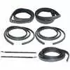 1983-1986 Ford Mustang Front Sweep Belt & Glass Run Window Channel & Door Seal - 7 Piece Kit - Coupe & Hatchback