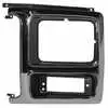 1983 Ford Bronco Headlight Door Chrome with Black Insert - Left Side