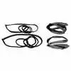 1985 Cadillac Fleetwood Brougham Door Weatherstrip Seal Set 2 Door