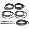 1985 Ford Mustang Front Sweep Belt & Glass Run Window Channel & Door Seal - 7 Piece Kit - Coupe & Hatchback