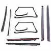 1986 Chevrolet Camaro T-Top 8-Piece Seal Kit with Rubber Drip Rails 