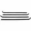 1986 Ford Bronco II Inner & Outer Window Belt Felt Sweep Kit without vent windows