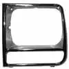 1987 Jeep Cherokee XJ Single Headlight Door  Grey Black - Left Side