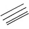 1987 Toyota Pickup Truck Front Inner & Outer Belt Weatherstrip Kit, 4 Pcs. - Includes: Left & Right Side