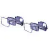 1988 Jeep Wrangler YJ 5" x 7" Headlight Bucket & Retaining Ring Kit with Halogen Headlight