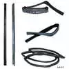 1988 Jeep Wrangler YJ Sweep Belt & Glass Run Window Channel & Door Seal Kit - Right Side