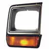 1989 Dodge Raider Chrome/Black Headlight Door - Right Side