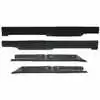 1989 Ford Mustang Convertible Inner & Outer Quarter Window Felt Window Sweep Belt - 4 Piece Kit - Driver and Passenger Side