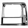 1991-1996 Jeep Cherokee Single Headlight Door - Chrome/Black - Left Side