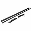 1991 Ford Mustang Convertible Front Window Sweep Belt Weatherstrip with Molding Extensions - 4 Piece Kit
