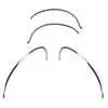 1992 Ford F150 Pickup Truck Front & Rear Wheel Well Molding Kit, Chrome