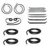 1992 Ford F250 Pickup Crew Cab Front & Rear Door Belt Weatherstrip, Door Seal & Window Channel 16-Piece Kit
