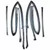 1992 Pontiac Firebird T-Top Side Seal and Surround Seal 4 Piece Kit