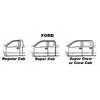 1997-1999 Ford F250 Light Duty Pickup Rocker Panel with Pad Holes - Standard Cab - Right Side
