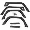 1997-2006 Jeep Wrangler TJ Fender Flare Kit with Extensions, Front & Rear Driver & Passenger Side - 6 Pcs