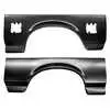 1997 Ford F250 Pickup Left Rear wheel arch with two filler openings & Right Wheel Arch w/o Door Lip no filler hole K