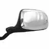 1998 Ford F350 Pickup Chrome and Black Manual Flange Design Mirror Assembly Left Side
