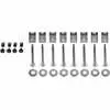 1999-2016 Ford F450 Pickup Crossmember Bed Floor Rail Kit, 4 Pieces - 6.5' Bed