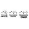 1999-2016 Ford F550 Pickup Bed Floor Cross Sill Repair Kit - 5 Pcs - 8' Bed