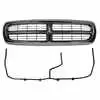 1999 Dodge Dakota Grille Mounting Bracket Kit. Chrome and Black