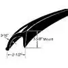2-1/2"W Blind Mount Rubber Fender Extension - Sold Per Foot