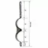 2 Pipe Hanger Bracket for 3" Pipes - One Side