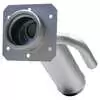 2" Unleaded Fuel Filler Neck with Cap, angle mounting flange and 5/8" vent tube, 8-1/4"L