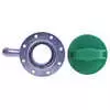 2" x 4" Diesel Fuel Filler Neck with Angled Mounting Flange, Vent Tube & Cap