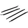 2000-2006 Toyota Tundra Double Cab Front and Rear Door Outer Belt Weatherstrip Kit, 4 Pieces, Left and Right Side
