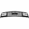 2001 GMC Pickup Sierra (3500 - 01-02) Black Grille with Chrome Opening for Composite Headlights