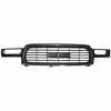 2001 GMC Pickup Sierra All 1500/2500,(3500 - 01-02) Grille, textured gray and mat black