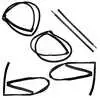 2001 Jeep Wrangler Weatherstrip Kit: Door Seals, Belt Weatherstrips, & Glass Run Channels