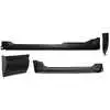 2004 Chevrolet S10 Pickup Rocker Panel & Cab Corner Kit Rear Support for Extended Cab with 3Rd Door