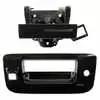 2007-2014 Chevrolet Pickup Silverado Tailgate Handle & Bezel Kit Smooth Black w/ Key & Camera Hole