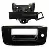 2007-2014 GMC Pickup Sierra 2500/3500 HDTailgate Handle & Bezel Kit Smooth Black w/Keyhole No Camera Hole