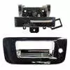 2008 GMC Pickup Sierra 2500/3500 HD Tailgate Handle & Bezel Kit Chrome, W/ Keyhole No Camera Hole