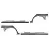 2010-2014 Volkswagen Golf 4 Door Rocker panel and Rear Wheel Arch Kit, Galvanized Steel