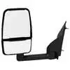 2020 Deluxe Manual Mirror Assembly for 86" Body - Driver side - Black - Left Side - Velvac 714593